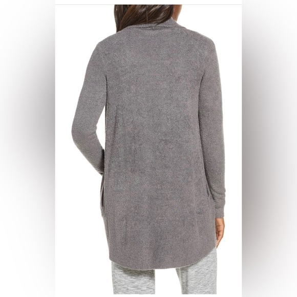 Barefoot Dreams CozyChic Ash Grey Circle Cardigan Size XS S LIKE NEW - Picture 2 of 6
